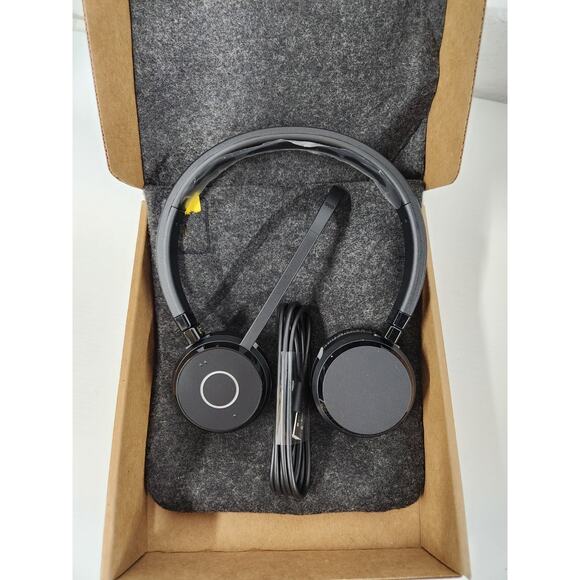 Jabra Evolve 65 TE (Third Edition) Wireless Dual Black Ear Headphones Version A
